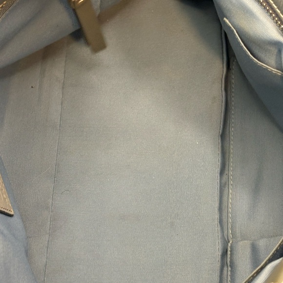 Coach Shiny Gray Leather Shoulder Bag - Picture 8 of 10